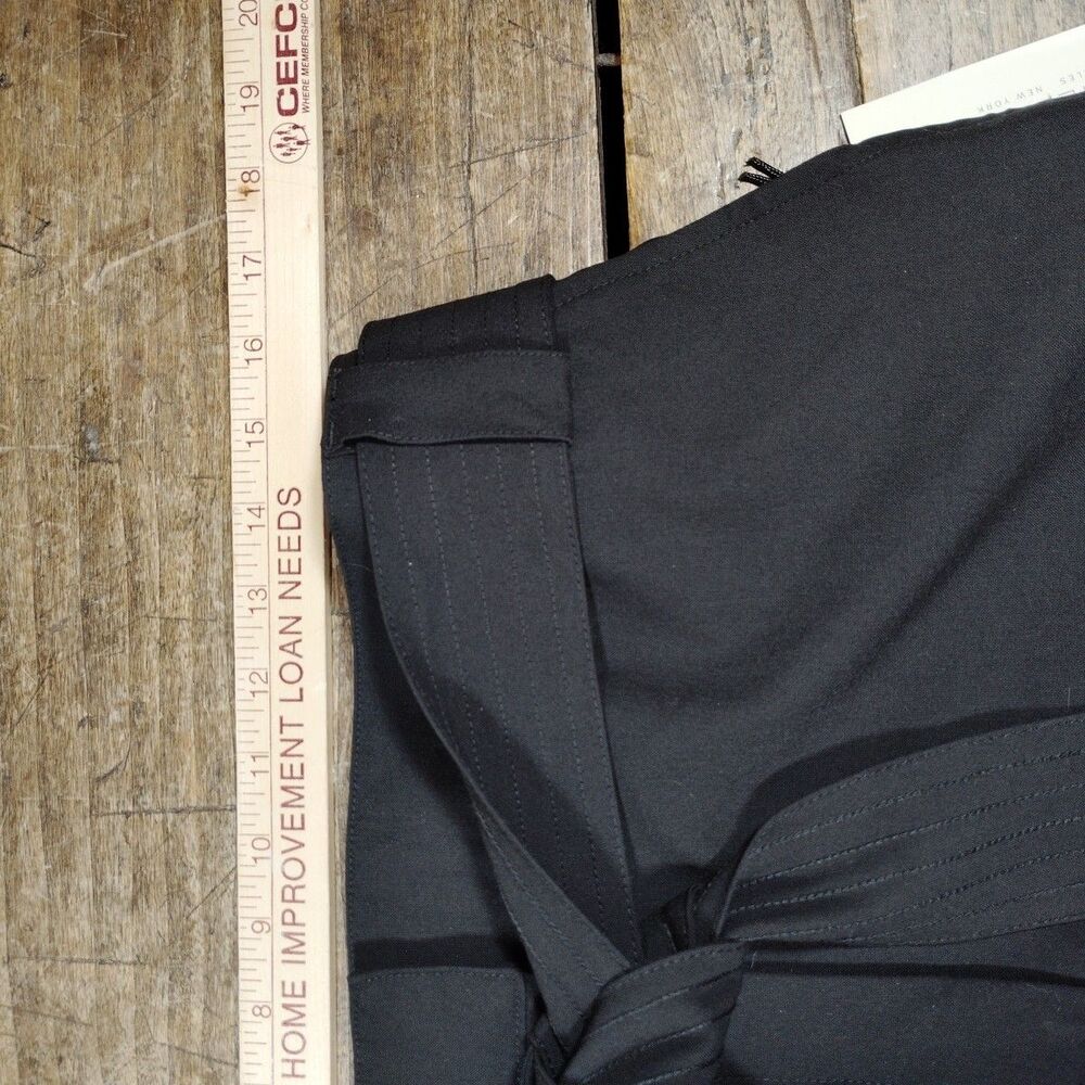 Rachel Zoe Women's Sz 12 Dressy Shorts Black NWT Tie Belt Classic - Picture 7 of 12